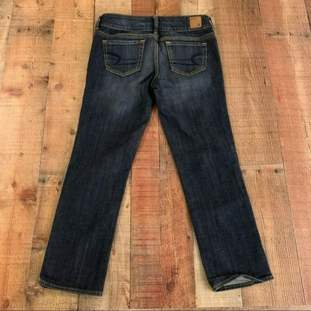 American eagle womens artist cropped straight leg denim jeans - 4 - Picture 9 of 13
